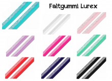 Falzgummi Breite 17 mm mit Lurex